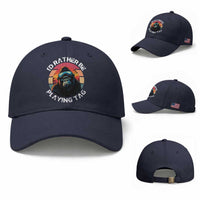 Funny Gorilla Lover Baseball Cap I’d Rather Be Playing Tag VR Game