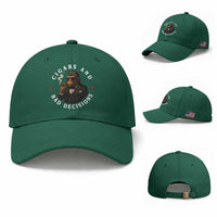 Cigars And Bad Decisions Baseball Cap Funny Gorilla Gift