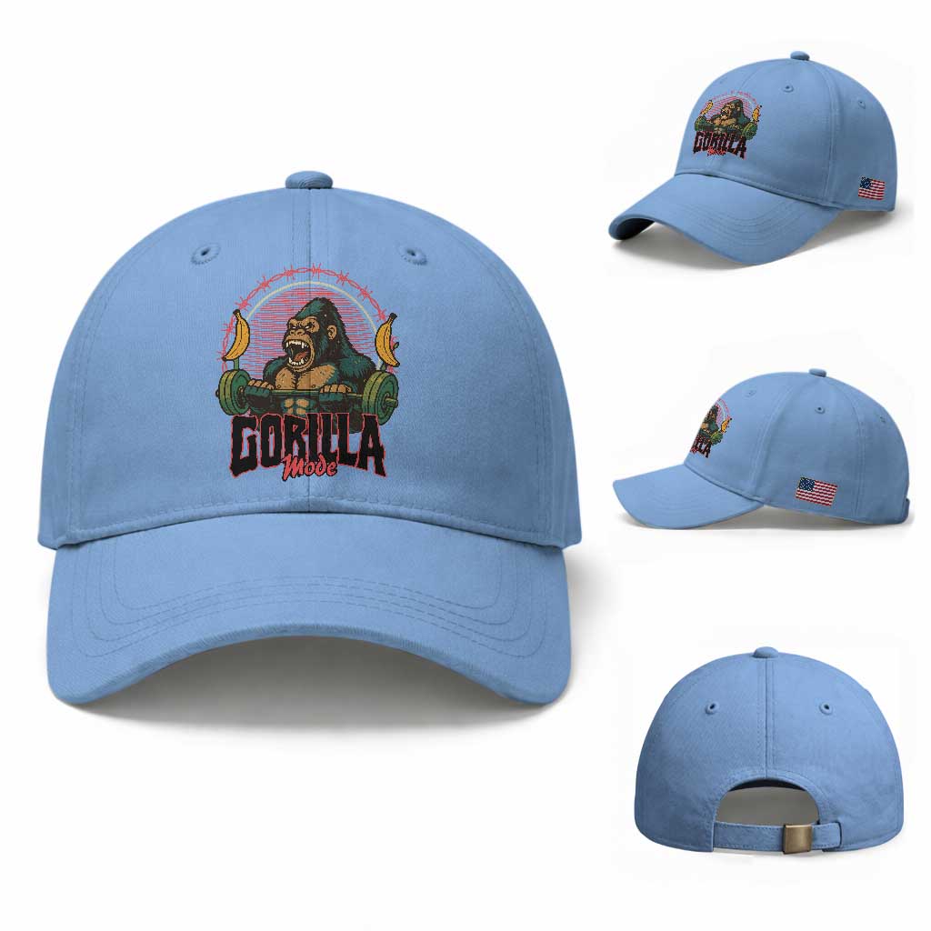 Fitness Lover Gift Baseball Cap Gorilla Mode