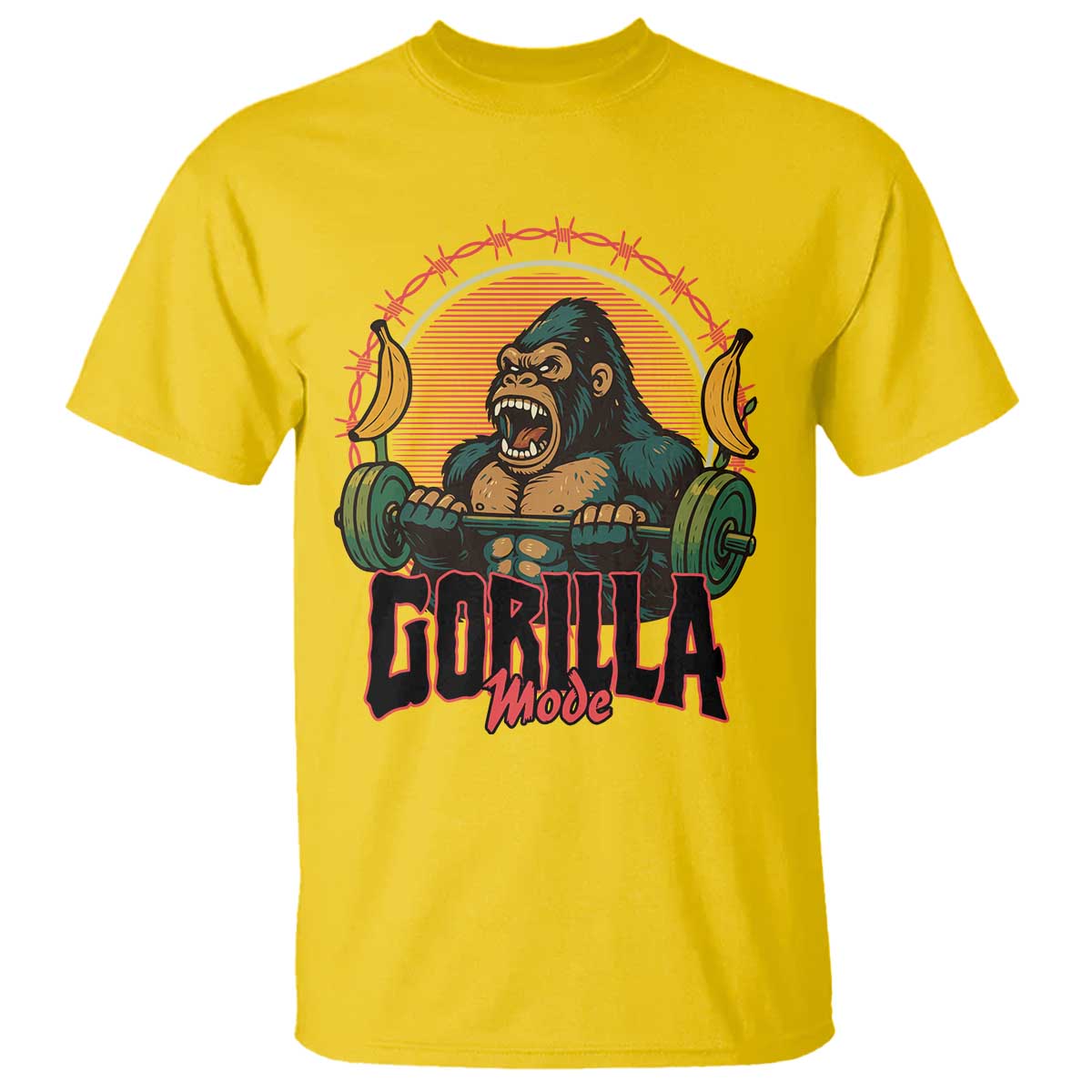 Fitness Lover Gift T Shirt Gorilla Mode - Wonder Print Shop