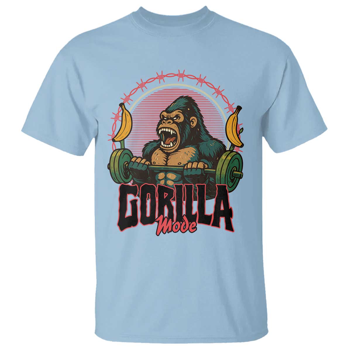 Fitness Lover Gift T Shirt Gorilla Mode - Wonder Print Shop