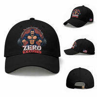 Zero Excuses Baseball Cap Gorilla Fitness Lover Gift