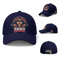 Zero Excuses Baseball Cap Gorilla Fitness Lover Gift