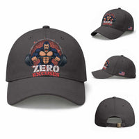 Zero Excuses Baseball Cap Gorilla Fitness Lover Gift