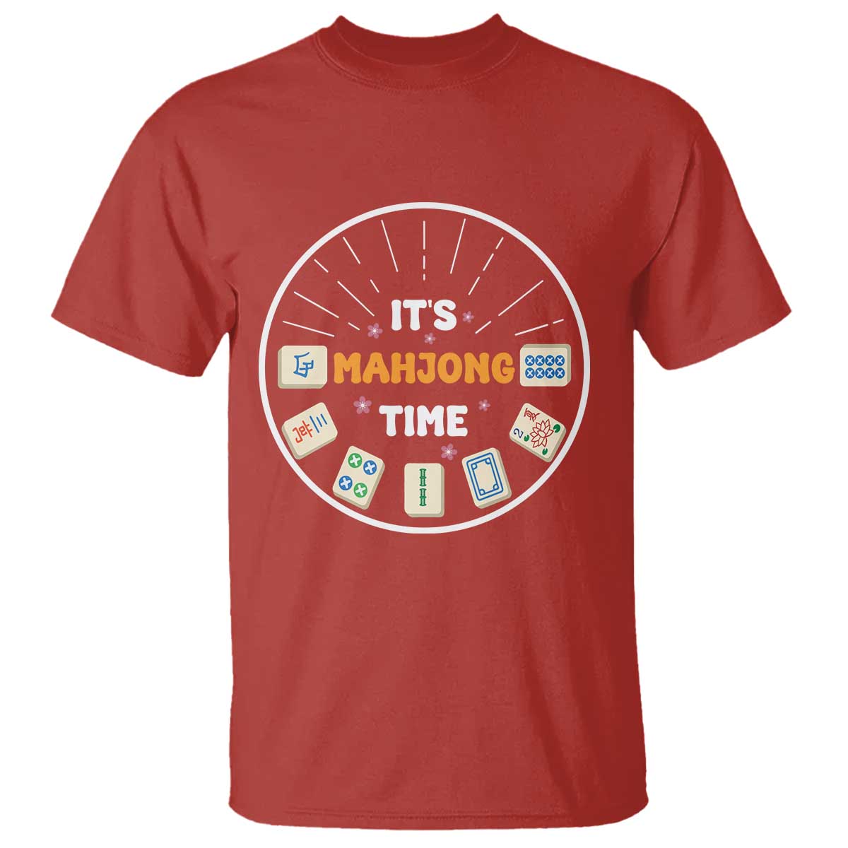 It Is Mahjong Time T Shirt Gambling Chinese Gift - Wonder Print Shop