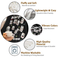 It Is Mahjong Time Throw Blanket Mahjong Lover Gift - Wonder Print Shop