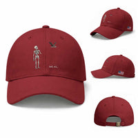 Funny Well Shit Skeleton Baseball Cap Bat Carrying Bones Halloween Gift