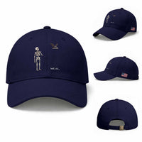 Funny Well Shit Skeleton Baseball Cap Bat Carrying Bones Halloween Gift