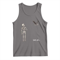 Funny Well Shit Skeleton Tank Top Bat Carrying Bones Halloween Gift