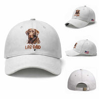 Chocolate Labrador Retriever Dad Baseball Cap Dog Lover Gift