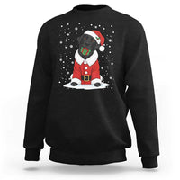 Black Labrador Santa Sweatshirt Funny Christmas Dog Lover Gift - Wonder Print Shop