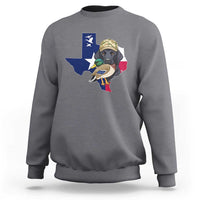 Funny Texas Duck Hunting Season Sweatshirt Black Labrador Hunter Gift - Wonder Print Shop