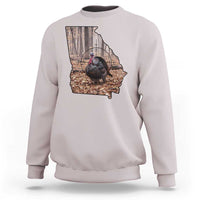 Georgia Turkey Hunting Sweatshirt Camo American Flag Hunter Gift - Wonder Print Shop