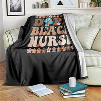 Dope Black Nurse Throw Blanket African American Black Nurse Gift - Wonder Print Shop
