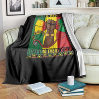 Breaking Every Chain Throw Blanket Black History Medical Professional Gift - Wonder Print Shop