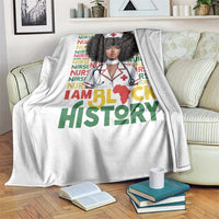 I Am Black History Throw Blanket Black History Month Nurse Gift - Wonder Print Shop