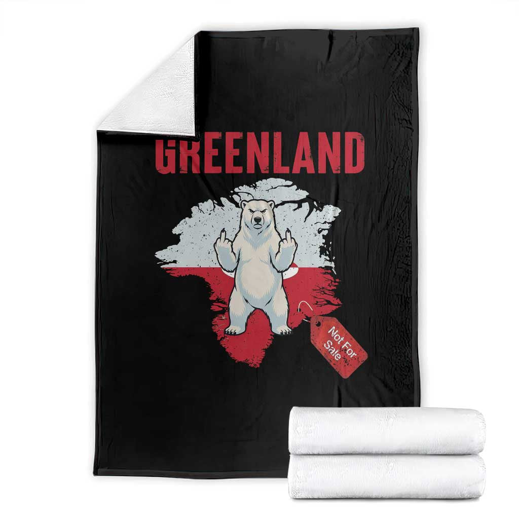 Greenland Is Not For Sale Throw Blanket Support Greenlander Gift