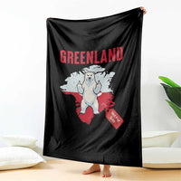 Greenland Is Not For Sale Throw Blanket Support Greenlander Gift