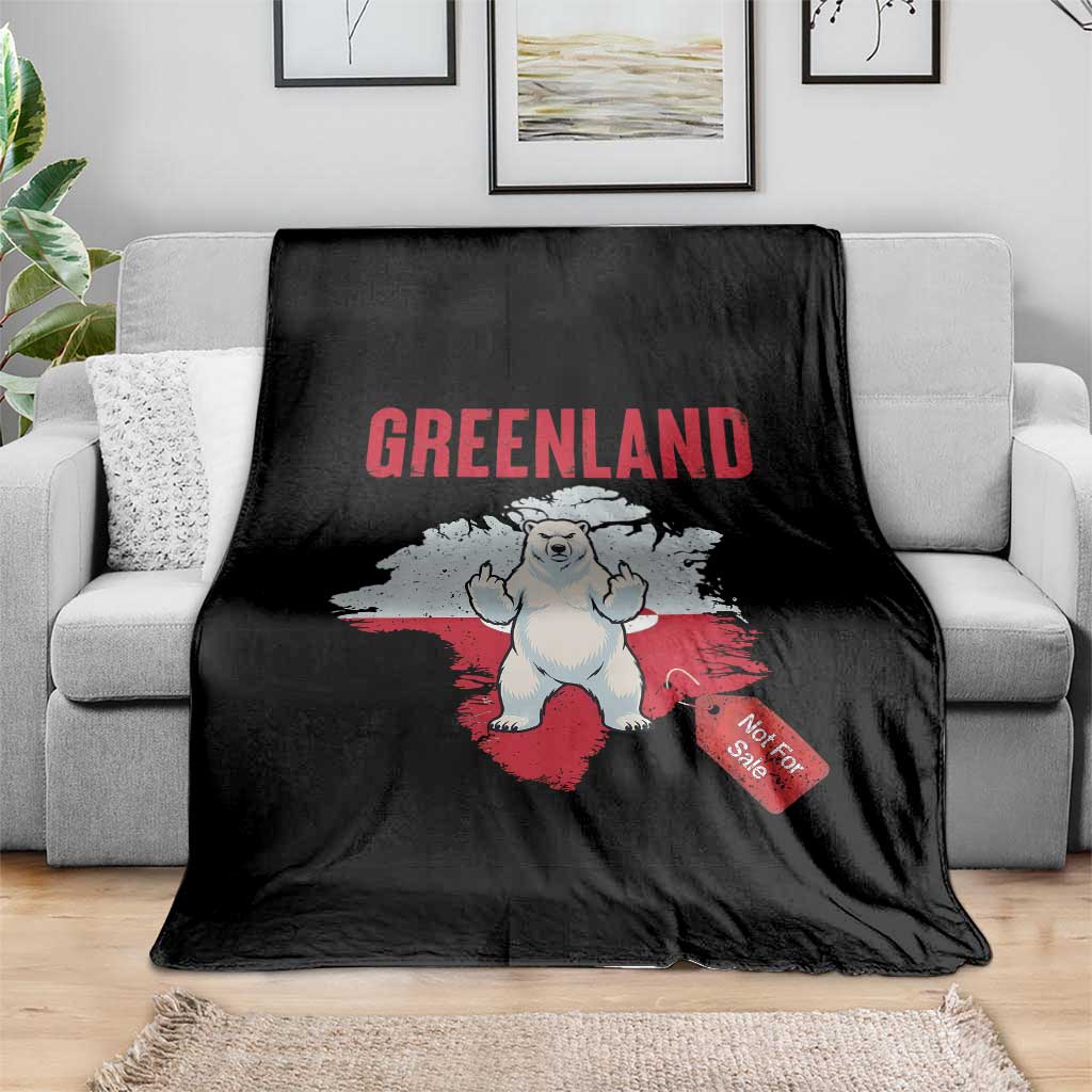 Greenland Is Not For Sale Throw Blanket Support Greenlander Gift