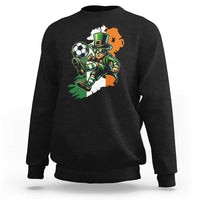 Funny Leprechaun Playing Soccer Sweatshirt St Patricks Day