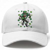 Leprechaun Football Dabbing Pose Baseball Cap Lucky Irish Gift