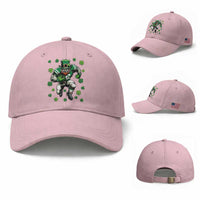 Leprechaun Football Dabbing Pose Baseball Cap Lucky Irish Gift