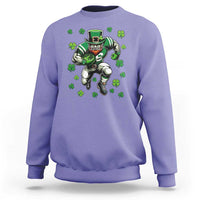 Leprechaun Football Dabbing Pose Sweatshirt Lucky Irish Gift