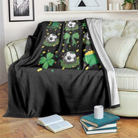 St Patricks Day Soccer Throw Blanket Irish Pride Gift