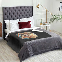 Route Highway 66 Cat Throw Blanket Americana Road Trip