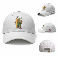 Bruh Its Summer Baseball Cap Funny Capybara Surfer Beach Vacation Gift