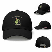 Off To Start Chapter 40 Baseball Cap Funny Frog Scooter 40th Birthday Gift