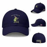 Off To Start Chapter 40 Baseball Cap Funny Frog Scooter 40th Birthday Gift