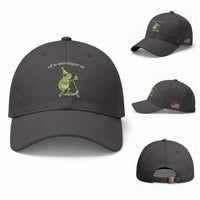 Off To Start Chapter 40 Baseball Cap Funny Frog Scooter 40th Birthday Gift