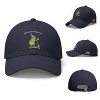Off To Start Chapter 18 Baseball Cap Funny Frog Scooter 18th Birthday Gift