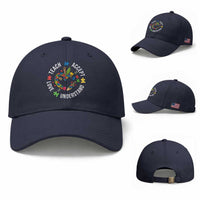 Special Education Teacher Autism Baseball Cap Teach Accept Understand Love