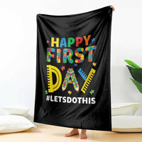 Autism Acceptance Back To School Educator Throw Blanket Happy First Day