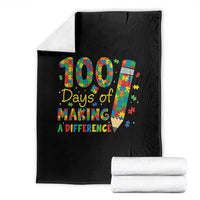 Proud Autism Teacher 100 Days Of School Throw Blanket Making A Difference