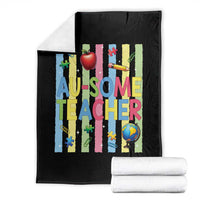 Special Ed Teacher Autism Acceptance Throw Blanket Au Some Teacher