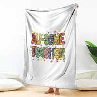 Autism Acceptance Special Education Teacher Throw Blanket Au Some Teacher