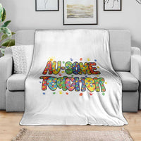 Autism Acceptance Special Education Teacher Throw Blanket Au Some Teacher