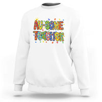 Autism Acceptance Special Education Teacher Sweatshirt Au Some Teacher