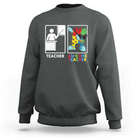 Funny Au Some Teacher Sweatshirt Autism Acceptance Special Education Gift