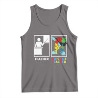 Funny Au Some Teacher Tank Top Autism Acceptance Special Education Gift