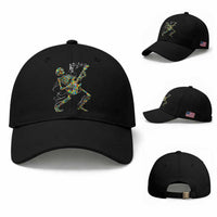 Autism Acceptance Rock Guitar Skeleton Baseball Cap Music Lover