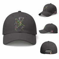 Autism Acceptance Rock Guitar Skeleton Baseball Cap Music Lover