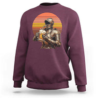 Funny Medieval Renaissance Drinker Sweatshirt Vintage Knight In Armor Beer Lover