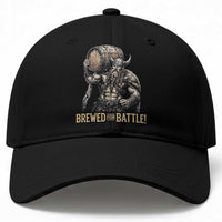 Vintage Viking Beer Drinker Warrior Gift Baseball Cap Brewed For Battle