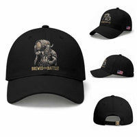 Vintage Viking Beer Drinker Warrior Gift Baseball Cap Brewed For Battle