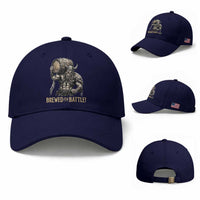 Vintage Viking Beer Drinker Warrior Gift Baseball Cap Brewed For Battle
