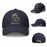 Vintage Viking Beer Drinker Warrior Gift Baseball Cap Brewed For Battle
